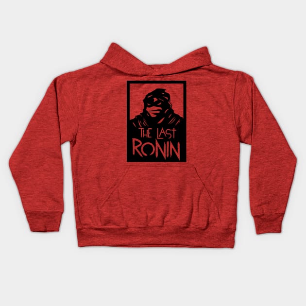 Turtle Last Ronin silohette Kids Hoodie by nicitadesigns